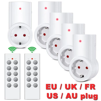 Bezdrôtové Inteligentné Diaľkové Ovládanie elektrickej Zásuvky Light Switch Zástrčka Zásuvka napájacia Zásuvka Zásuvka EÚ Konektor, Diaľkové Ovládanie