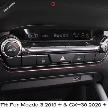 Stredovej Konzoly Výstraha Pozor Tlačidlo Krytu Výbava vhodné Na Mazda 3 2019 - 2023 & CX-30 2020 - 2023 Auto Prerobit Obloha Príslušenstvo