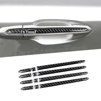 Carbon Fiber Exteriérové Dvere Auta Rukoväť Kryt Auto Doplnky Interiéru Auta Dekor Auto Výbava pre Cadillac XT5 2016-2019