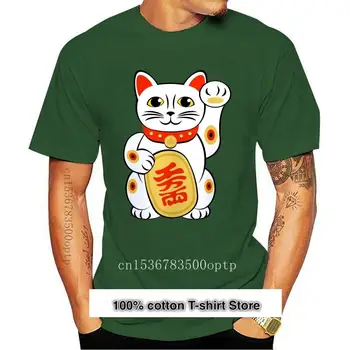 Nový Japonský Šťastie Mačka Maneki Neko Biela Šťastie T--Tričko 100 Bavlna Unisex Ženy Osobnosti Vlastné Tee Tričko