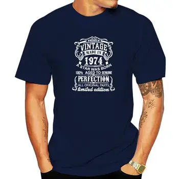 Vyrobené Ročníka V Roku 1974 T-Shirts Muži Móda, Tričká Krátky Rukáv 48 Rokov Narodeniny Darček Tričko Bavlna Tees Streetwear