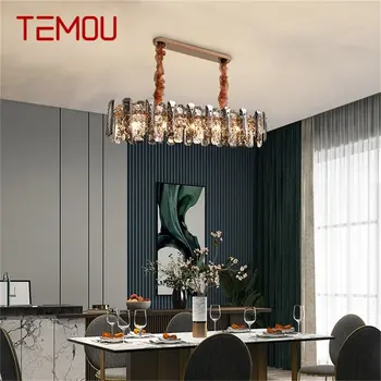 TEMOU Crystal Prívesok Svetlo Postmoderných Luxusné Svietidlá LED Svietidlo Dekoratívne Pre Domáce Obývacia Izba