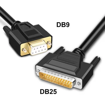 DB25 9Pin RS232 na 25Pin Dátový Kábel, Konektor DB9 Sériový Port, Paralelný Port Conec Kábel Pripojenie Počítača Lístok Tlačiareň