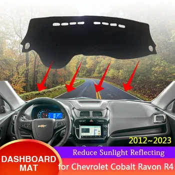 pre Chevrolet Cobalt Ravon R4 2012~2023 2013 Panel Kryt Anti-Slip Slnečník Dast Mat Koberec Koberec, Vankúš Pad Auto Accessorie
