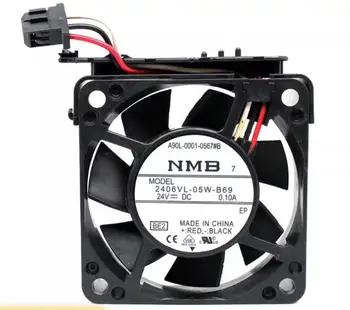 NMB 2406VL-05W-B69 BE2 DC 24V 0.10 A 60x60x15mm 3-Wire Server Chladiaci Ventilátor