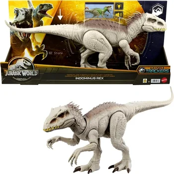 Jurský Svete Indominus Rex Dinosaura Hračka so Svetlami, Zvukmi Kamufláž N Bitka T-Rex Hračky pre Narodeniny Vianočný Darček HNT63