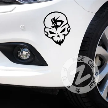 Auto Samolepky Lebky Ghost Rider Diabol Tvorivé Obtlačky Nepremokavé Auto Tuning Styling 18*14 cm D10