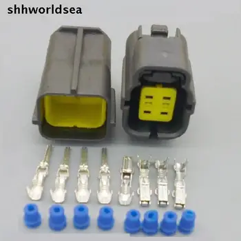 shhworldsea 4P Pin 1.8 mm kyslíkový senzor plug muž žena nepremokavé auto elektrického konektora pre MAZDA KIA 174259-2 174257-2