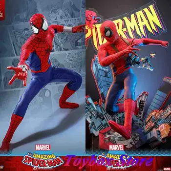 HOTTOYS HT CMS015 1/6 Rozsahu Marvel Anime Spider-Man Zberateľskú Akciu Obrázok 12