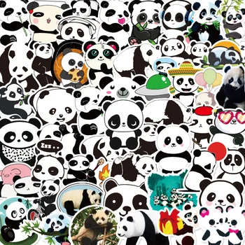 50pcs Panda Roztomilý Kreslený Národný Poklad Detí Odmenu Výraz Vody Pohár Notebook Nepremokavé Dekoračné Nálepky