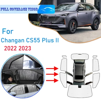 Plné Pokrytie Slnečníky Na Changan CS55 Plus II 2023 2022 Auto Windshields UV Ochranu slnečník Bočné Okno Clony Príslušenstvo
