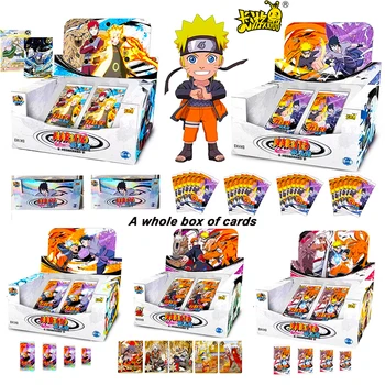 Naruto Úplne Nové Zapečatené Box Karty Uchiha Sasuke Hinata Hyuga Anime Postavy Samoopaľovacie Zber Karty Cartoon Hračka Vianočný Darček