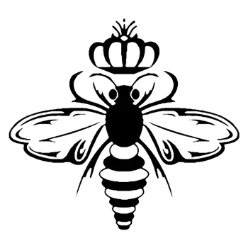 Kreatívne Cartoon Queen Bee Auto Nálepky, PVC Nárazníka čelné Sklo Príslušenstvo Notebook Dekorácie Vynikajúce Vodotesný, Anti-UV Auto Odtlačkový