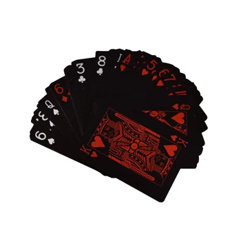 1Set/54pcs Nepremokavé Plastové PVC Hracie Karty Zber Pokerové Karty, Doskové Hry Nepremokavé Plastové PVC Príslušenstvo