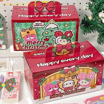 Vianočné Darčeky Slepé Okno Cartoon Tvorivé Roztomilý Šťastie Darčeka Kawaii Vianočný Papiernictvo Nastaviť Pre Deti Prekvapenie Prítomných