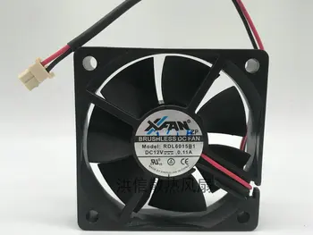 Pôvodné XFAN RDL6015B1 DC12V 0.11 A 6015 6TYP tiché chladenie ventilátor