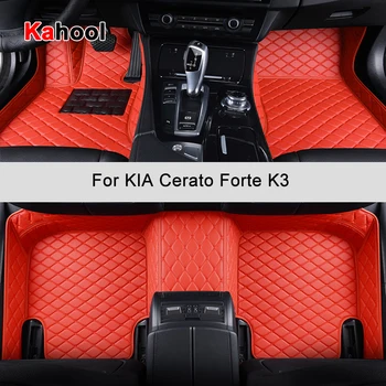 KAHOOL Vlastné Auto Podlahové Rohože Pre KIA Cerato Forte K3 Auto Príslušenstvo Nohy Koberec