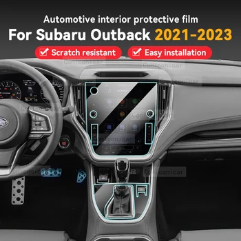 Pre Subaru Outback 2021-2023 Interiéru Vozidla Prevodovka Panel Anti-Scratch Ochranné Transparentné TPU Film Kryt Príslušenstvo Nálepky