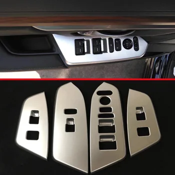 ABS Pearl Chrome Vnútri Interiérové Dvere tlačidlá, panel Kryt Výbava Pre Honda CR-V CRV 2017 2018 Auto Príslušenstvo Nálepky