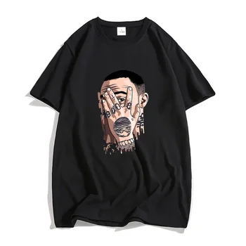 Rapper Macc Miller Tlač T-shirts Čisté Košele Muži/ženy, Hip Hop tričká Letné Voľné Bežné Krátky Rukáv Oblečenie