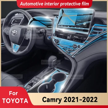 Pre TOYOTA Camry 2021 2022 XV70 Auto Tabuli Air Control Board Výstroj Panel Automobilový priemysel Interiér Ochranný Film Chrániť Nálepky