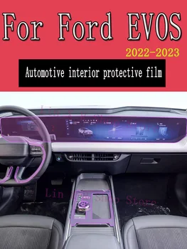 Pre Ford EVOS 2022-2023 Výstroj Panel Navigácia Automobilový priemysel Interiér Obrazovke Ochranný Film TPU Anti-Scratch Nálepky Chrániť
