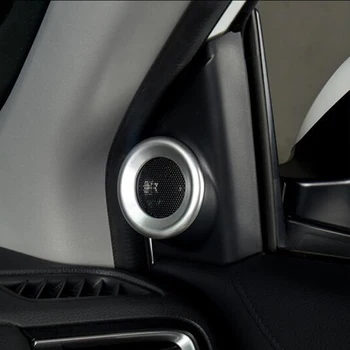 ABS Chrome Pre Honda CR-V CRV 2017-2020 Auto Styling Príslušenstvo Auto Predný Reproduktor Audio Horn Krúžok Frame Panel Kryt Výbava