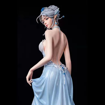Anime Ghost Čepeľ Ľadová Princezná Haiken Dymu Ijs Prinses Salia Anjel 58 cm Akčná Figúrka Pvc Model Bábiky Chidren Hračky, Darčeky
