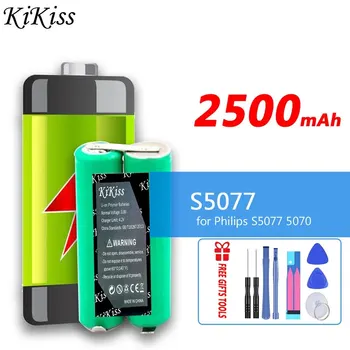  KiKiss Batérie 2500mAh pre Philips S5077 5070 FT658 FT618 FT668 FT688 S5080 S5081 S5090 S5095 YS534 YS536 Bateria