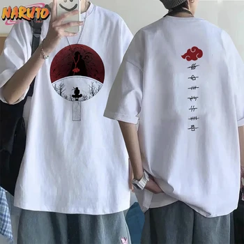 Komiksu, Anime Naruto Bavlnené Tričko Maglietta Naruto Manga Akatsuki Taglia Rukáv Tričko Chlapec Bežné Homme Vianočný Darček K Narodeninám