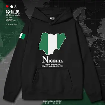 Nigéria Národnej Mapu mens hoodies oblečenie športové pánske s kapucňou, biela mikina športové streetwear nové oblečenie, jeseň, zima