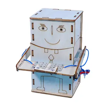 Drevo Vedy Projektu Model Nastaviť Jesť Mince Robot Zábavné Skoro Vzdelávacie Hračka