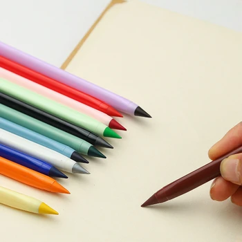 12Colors Vymazateľné Neobmedzený Ceruzky Nastavený Žiadny Atrament Ceruzka Deti Farebné Viesť Perá Študent Kreslenie, Maľovanie Nástroj na Písanie Dodávky