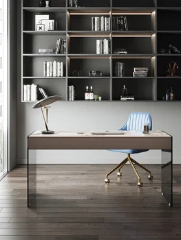 Taliansky ľahké luxusný písací stôl moderný jednoduchý domov štúdia počítač, písací stôl dizajn zmysel pre tvorivosť bridlice stôl