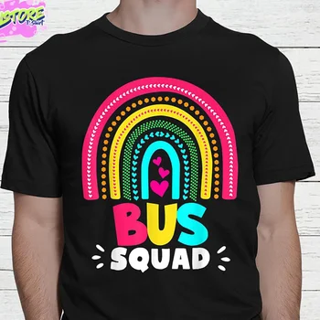 Skupina Zodpovedajúce Autobus Družstvo Späť Do Školy Pre Vodiča Aide Tím Tričko Doprava